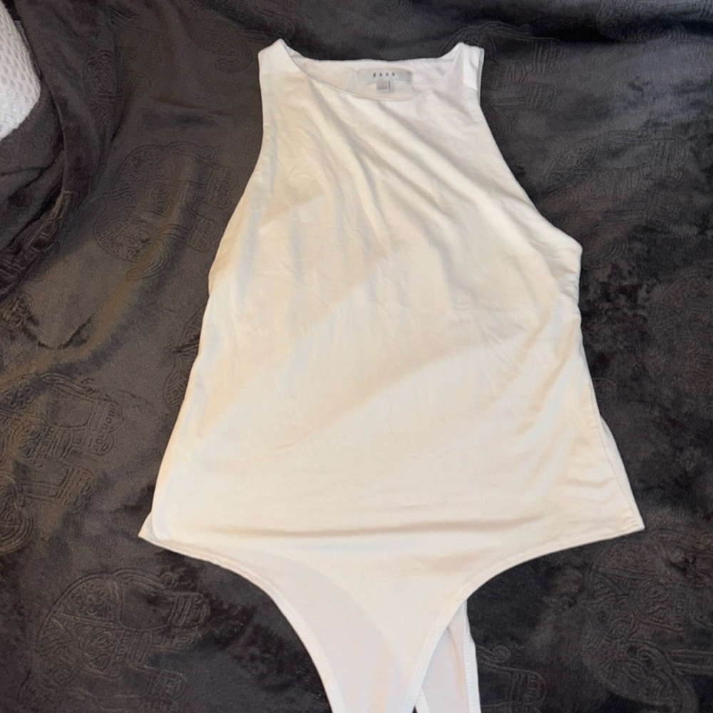 White Gaze business casual bodysuit